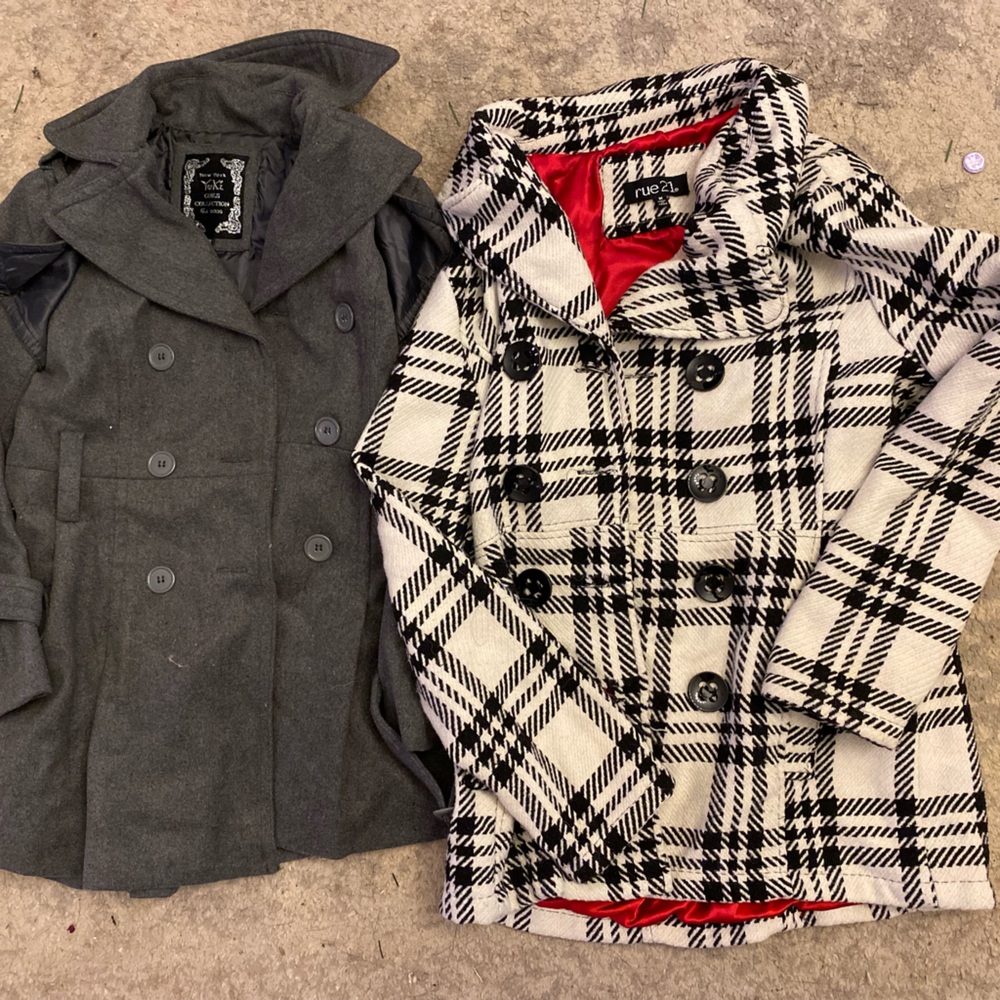 Women’s Peace Coat Jackets Size Medium Set of 2